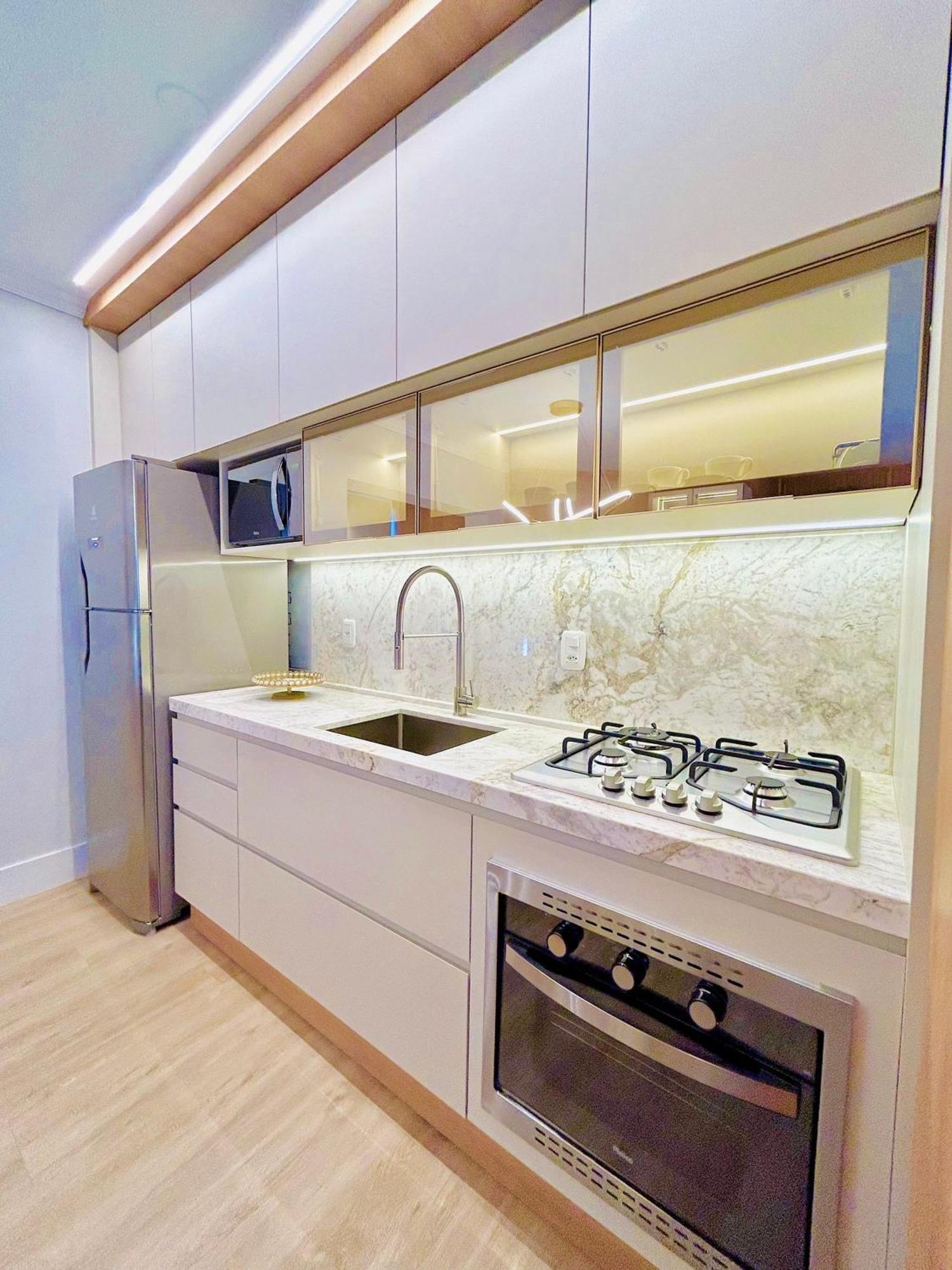 格拉玛多Alto Padrao Lindo No Centro 200Mt Da Rua Coberta公寓 外观 照片